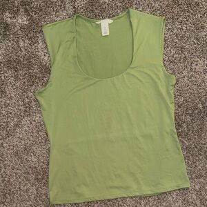 H&M Sage Green Sleeveless Top